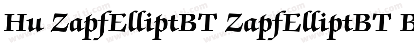 Hu ZapfElliptBT ZapfElliptBT Bold字体转换